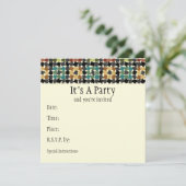 Invitation folle de carrés (Debout devant)