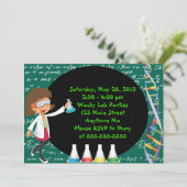 Invitation folle de partie de scientifique de (Debout devant)