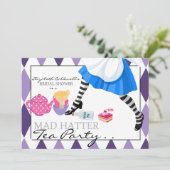 Invitation folle de thé de Fête de la mariée de (Debout devant)