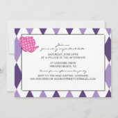 Invitation folle de thé de Fête de la mariée de (Dos)