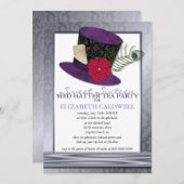 Invitation folle du bonbon 16 à chapelier (Devant / Derrière)