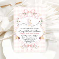 Folle Oie Editable Baby Shower Arc Rose
