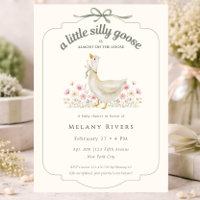 Folle oie florale en liberté Shower pour bébé Sage