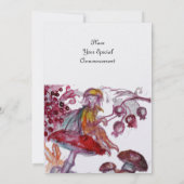 Invitation FOLLET MAGIQUE DE CHAMPIGNONS Imaginaire Floral Ro (Dos)