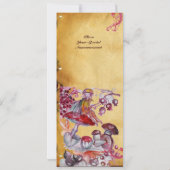 Invitation FOLLET MAGIQUE DE CHAMPIGNONS parchemin (Dos)