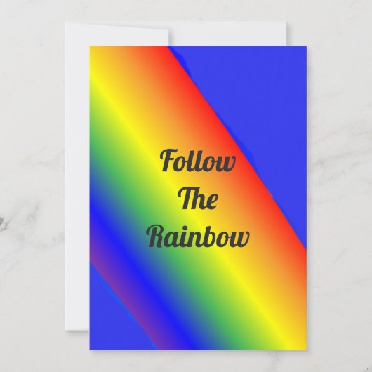 Invitation Follow the Rainbow Versatile (Devant)