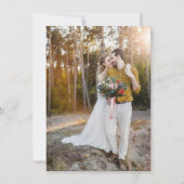 Invitation Foncé Photo Teinte Superposition 2 Moderne Mariage (Dos)