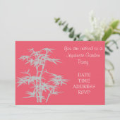 Invitation Fonction de fête au Jardin Japonais Bamboo (Debout devant)