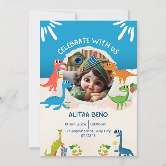 Invitation fonction fête d'anniversaire (Devant)