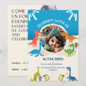 Invitation fonction fête d'anniversaire (Devant / Derrière)