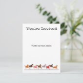 Invitation Fonctionnement de chevaux sauvages (Debout devant)