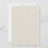 Invitation fond beige fleurs roses croix Confirmation (Dos)