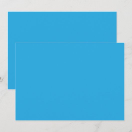 Invitation fond bleu avec chat noir et blanc sur (Devant / Derrière)