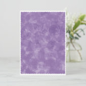 Invitation Fond de baby shower aquarelle violet (Debout devant)