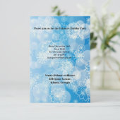 Invitation Fond de flocon de neige (Debout devant)