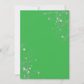 Invitation Fond de joyanniversaire moderne minimal vert diama (Devant)