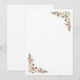 Invitation Fond de mariage floral à camélia élégant