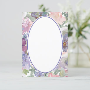 Invitation Fond de mariage floral rose et violet vierge