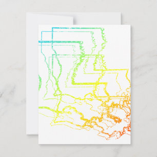 Invitation fond de refroidissement de la louisiane