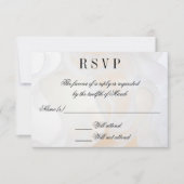 Invitation Fond de robe de mariée - RSVP (Devant)