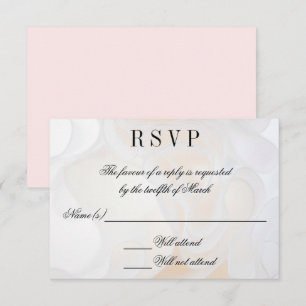 Invitation Fond de robe de mariée - RSVP