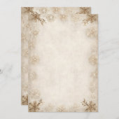 Invitation Fond d'invitation de bordure enneigée vieillie | V (Devant / Derrière)