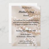 Invitation Fond d'invitation en dentelle, satin et perle (Devant / Derrière)