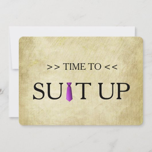 Invitation Fond en bois violet pour s'habiller (Devant)