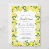 Invitation Fond floral aquarelle de citron seamless (Devant)