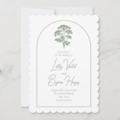 Invitation FONDNESS | Wedding Scalloped Invite (Devant)