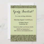 Invitation Fonds d'écran Feuille de la succursale William Mor (Devant)