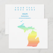 Invitation fondu de froid du michigan (Devant / Derrière)