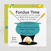 Invitation Fondue Time ! (Devant / Derrière)
