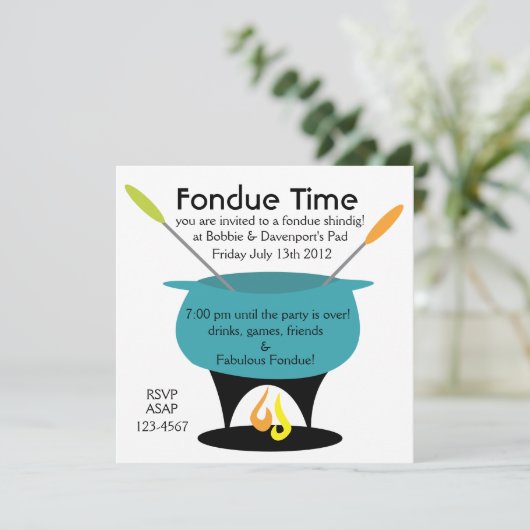 Invitation Fondue Time ! (Debout devant)