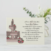 Invitation Fontaine à Chocolat et Fraises (Debout devant)