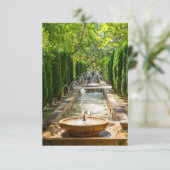 Invitation Fontaine dans les jardins d'Almudaina - Palma de M (Debout devant)