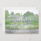 Invitation Fontaine Forsyth Aquarelle Savannah GA (Devant)