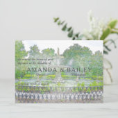 Invitation Fontaine Forsyth Aquarelle Savannah GA (Debout devant)