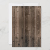 Invitation Food Truck Rustic Grange Bois fête d'anniversaire (Dos)