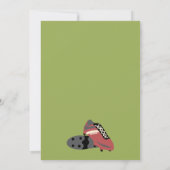 Invitation Foot fille (Dos)