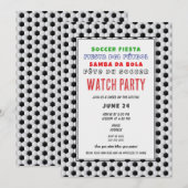 Invitation Foot Futbol Bola 2026 BYOB Soirée de diffusion (Devant / Derrière)