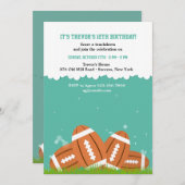 Invitation Football (Devant / Derrière)