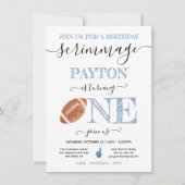 Invitation Football 1er Anniversaire Scrimmage (Devant)