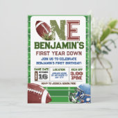 Invitation Football 1ère année après l'anniversaire (Debout devant)