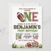 Invitation Football 1ère année de bas de football (Devant)