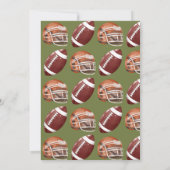 Invitation Football 1ère année de bas de football (Dos)