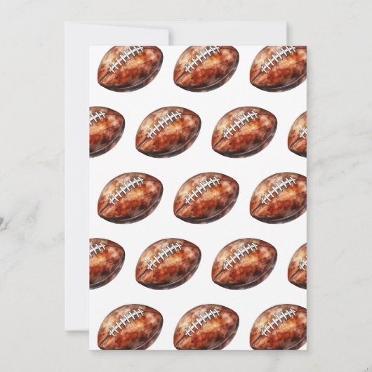 Invitation Football 1ère année de bas de football (Dos)