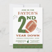 Invitation Football 2e 3e 4e année de football hors-jeu (Devant)