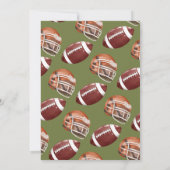 Invitation Football 2e année à l'anniversaire (Dos)