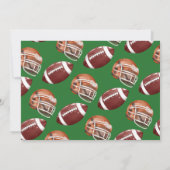 Invitation Football 2e année photo bas Anniversaire (Dos)